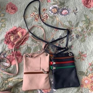 Italian leather mini purses